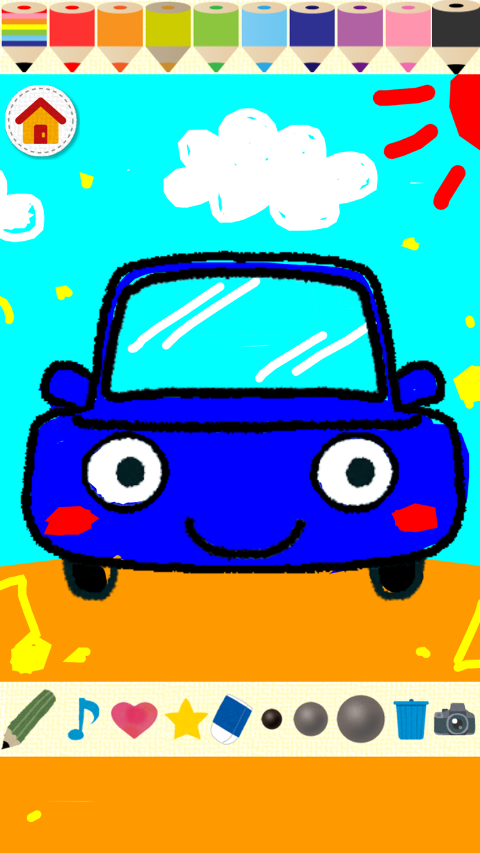 はじめてのぬりえ-子ども向け塗り絵アプリ