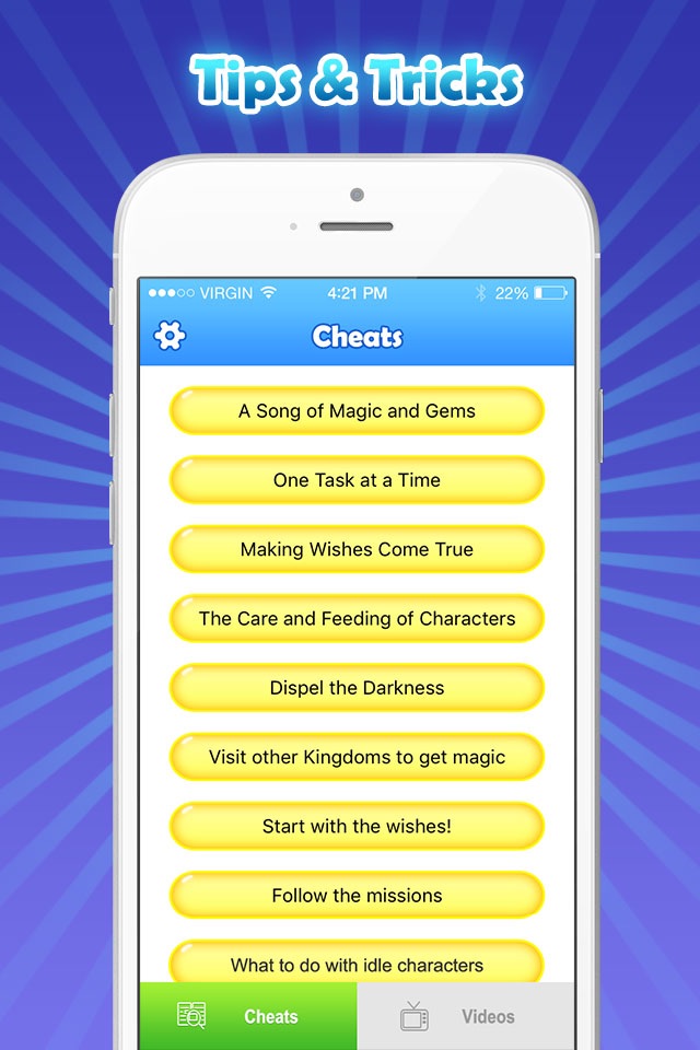 Cheats guide for Disney Magic Kingdoms screenshot 2