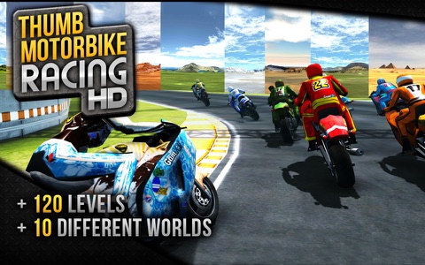 Thumb Motorbike Racing screenshot 2