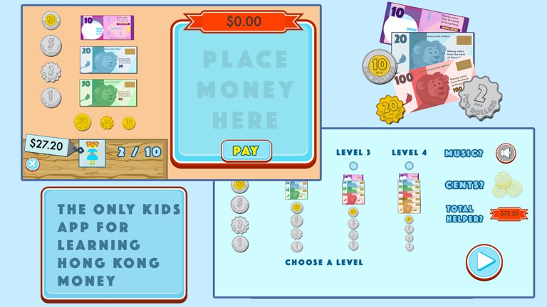 【图】Hong Kong Money – Learning and Teaching app for kids(截图2) 【图】Hong Kong Money – Learning and Teaching app for kids(截图2)