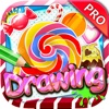 Drawing Desk : Candy Draw and Paint Coloring Books Edition Pro