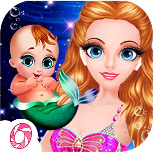 Mermaid Mommy's Cute Baby icon