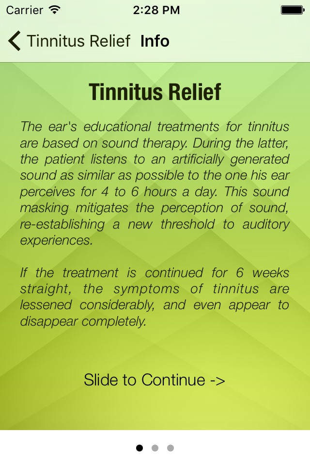 Tinnitus Relief Sound Masking screenshot 3