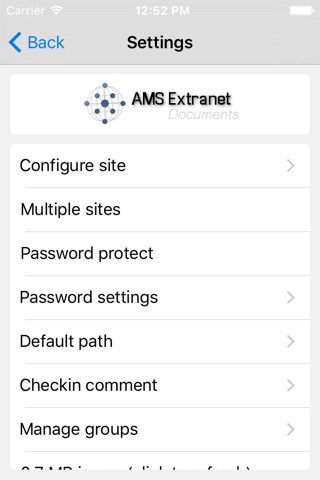 AMS Extranet Documents screenshot 3