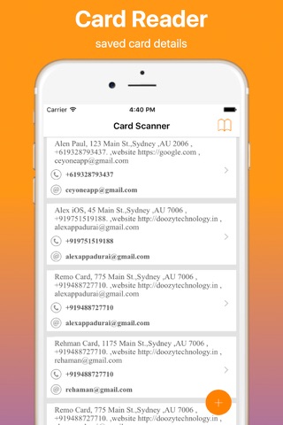 iCard Scanner Pro screenshot 2