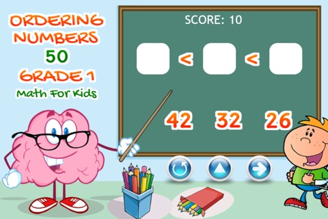Ordering Numbers 50 Grade 1 Math For Kids screenshot 3