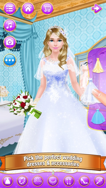 Princess Wedding - Royal Salon: Spa, Makeup & Dress Up Makeover Game for Girls screenshot-3