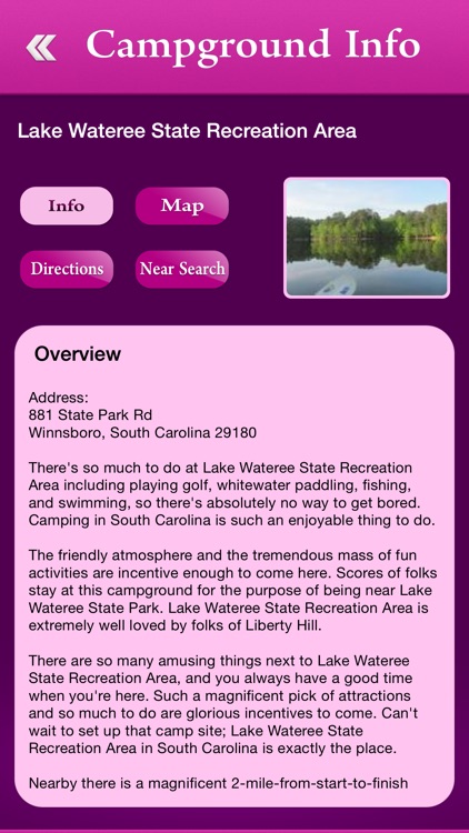 South Carolina Campgrounds and RV Parks