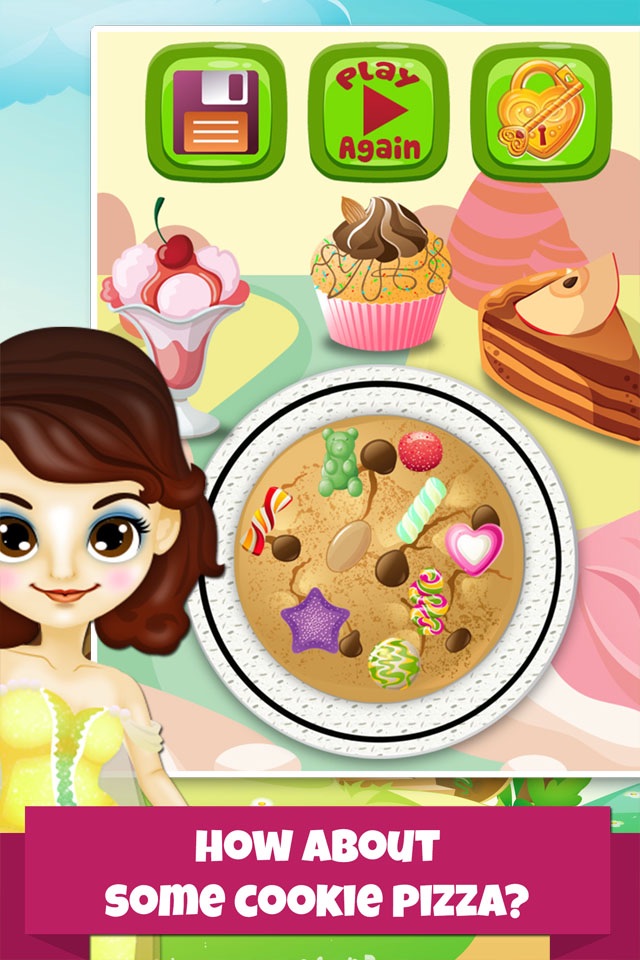 Pizza Dessert Maker Salon - Candy Food Cooking & Cake Making Kids Games for Girl Boy! screenshot 2