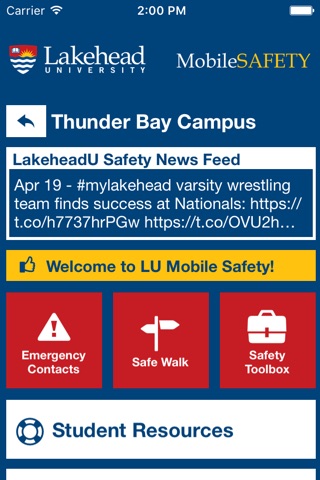 Mobile Safety - Lakehead U screenshot 2