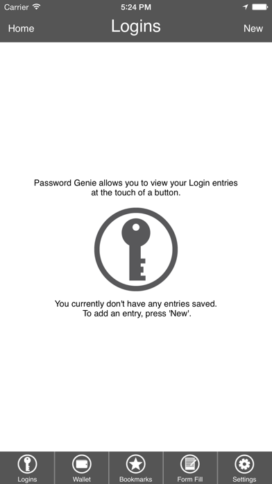 Password Genie Data Protection Screenshot on iOS