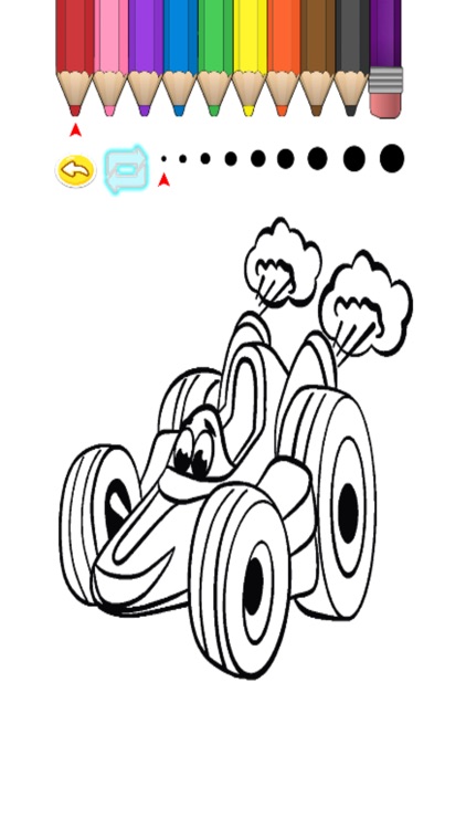 Kids Coloring Book - Cute Small Car Toyama screenshot-3