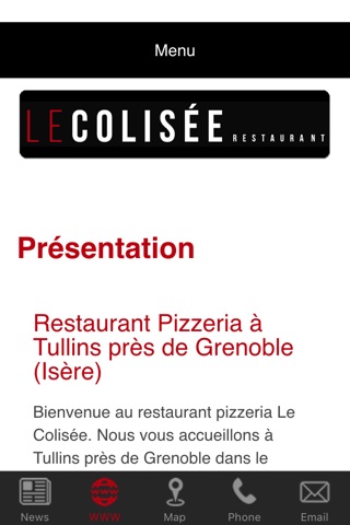 Restaurant Pizzeria Le Colisée screenshot 2