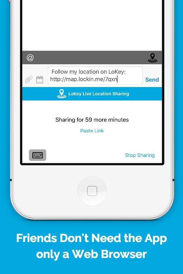LoKey - The Location Sharing Keyboard screenshot 4