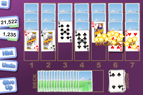 Crystal Golf Solitaire screenshot 4