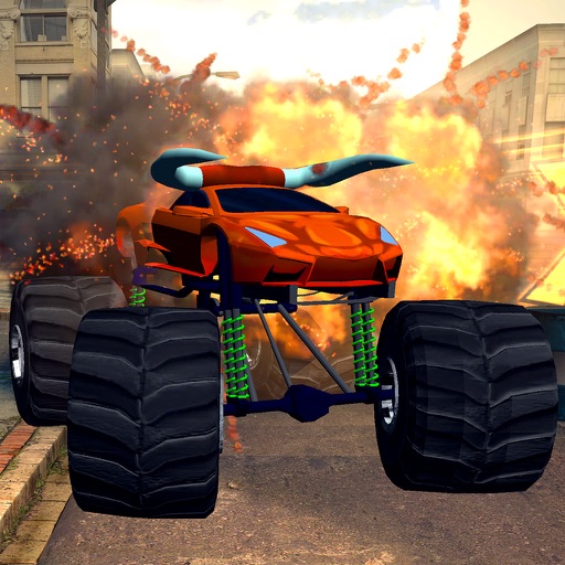 3D Monster Truck City Rampage - Extreme Car Crushing Destruction & Racing Simulator PRO Icon