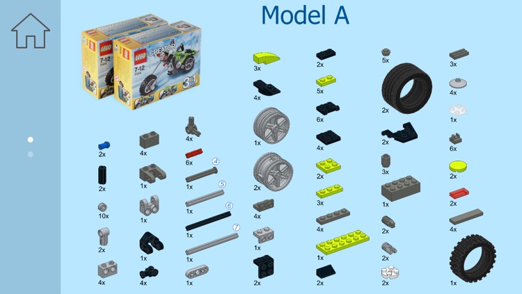 3-Wheel Moto for LEGO Creator 31018 x 2 Sets - Building Instructions