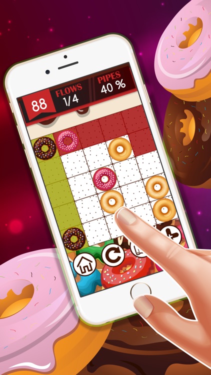 Doughnut Pair hd lite free : - The easy connect game for boys and girls