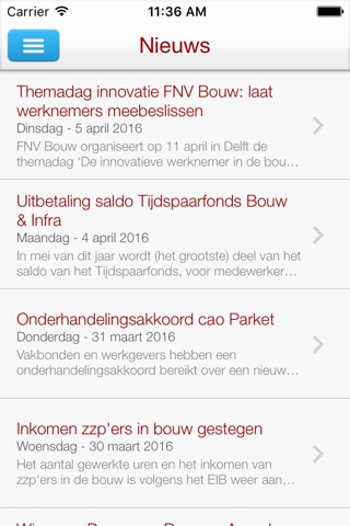 FNV Bouw App screenshot 2