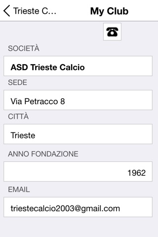 Trieste Calcio screenshot 2