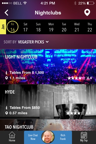 Vegaster® By TripAngel. Everything Las Vegas Instantly including LIVE HOST CHAT. screenshot 3