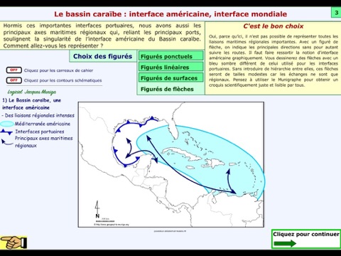 Croquis de géographie : Le bassin caraïbe : interface américaine, interface mondiale screenshot 4