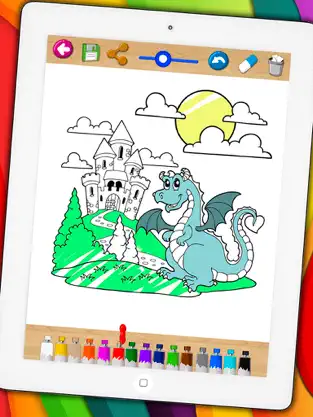 Captura 3 Libro para colorear dragones y pintar animales fantásticos iphone