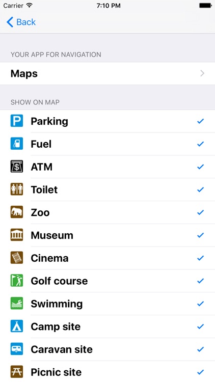 Leisuremap Poland, Camping, Golf, Swimming, Car parks, and more screenshot-4