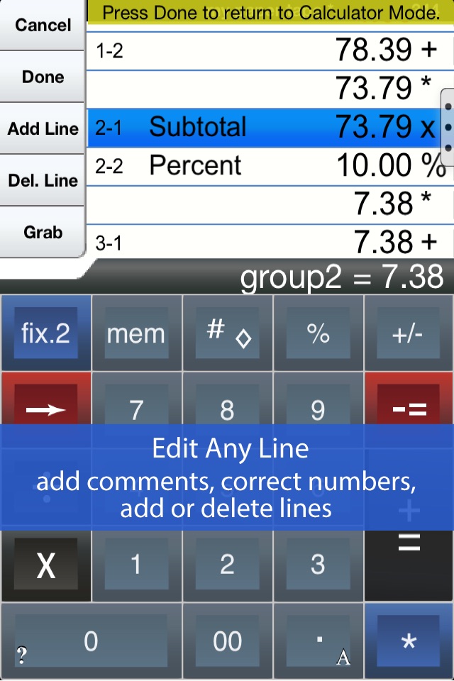 Adding Machine 10Key Univ Lite screenshot 2