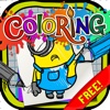Coloring Book : Painting  Pictures Despicable Me  Cartoon  Free Edition for Kids