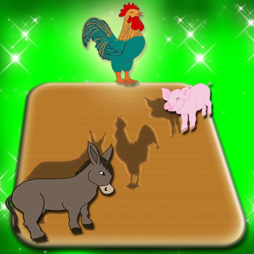 Farm Animals In Wood Puzzle icon