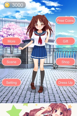 Cute School Girl - Dress up game for kids free screenshot 4