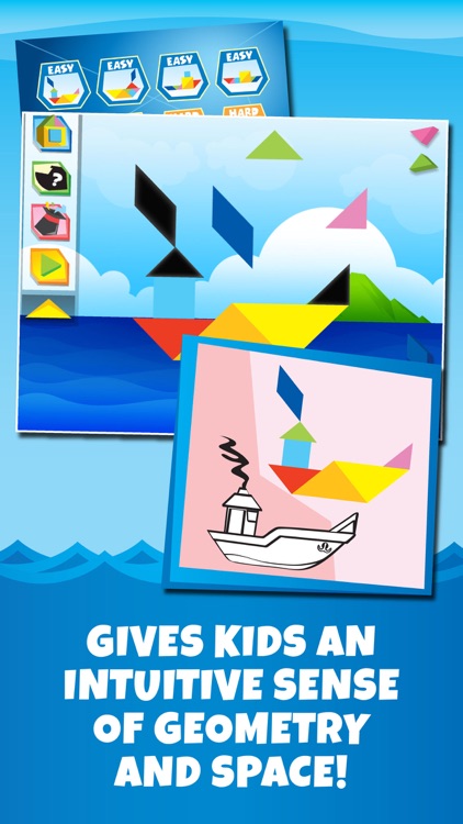 Kids Learning Puzzles: Ships & Boats, K12 Tangram