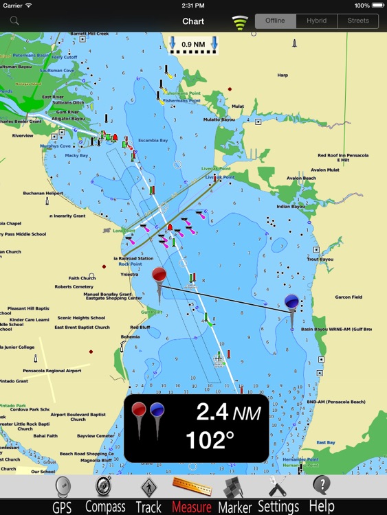 Alabama GPS Nautical Chart Pro