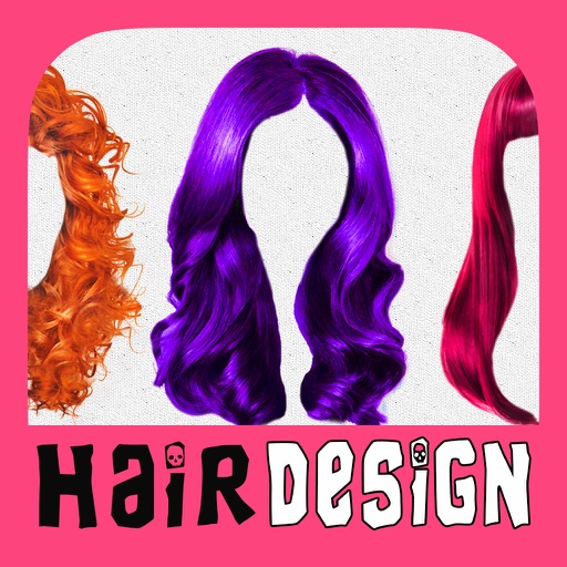 Girly Hair Design - Wig Salon to Change Hairtyle & Color iOS App
