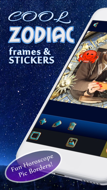 Zodiac Frames & Stickers – Decorate Photo.s With Your Horoscope Sign Stamps And Borders