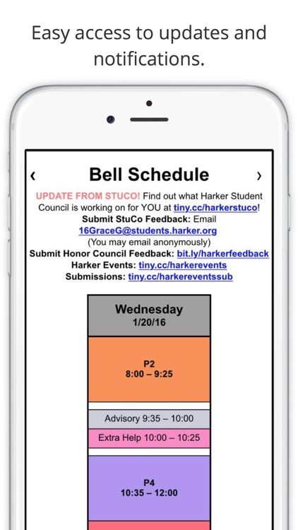Harker Bell Schedule