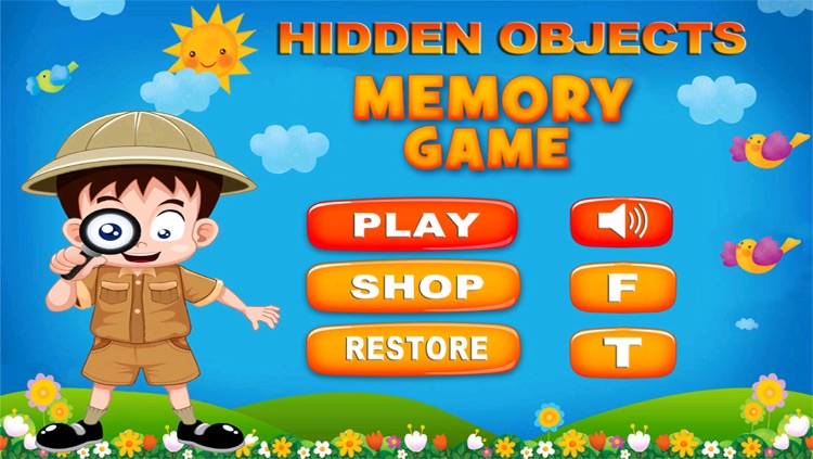 Hidden Objects Memory Game