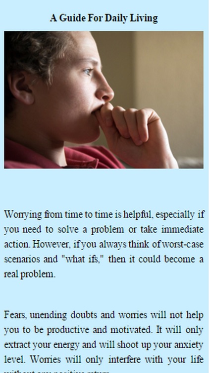 How To Stop Worrying