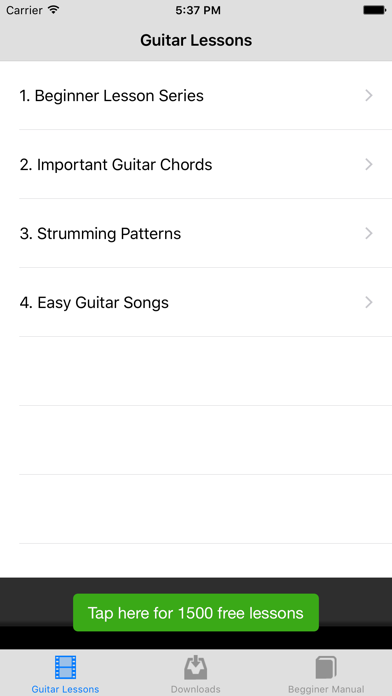 Beginner Guitar Songs Screenshot 1
