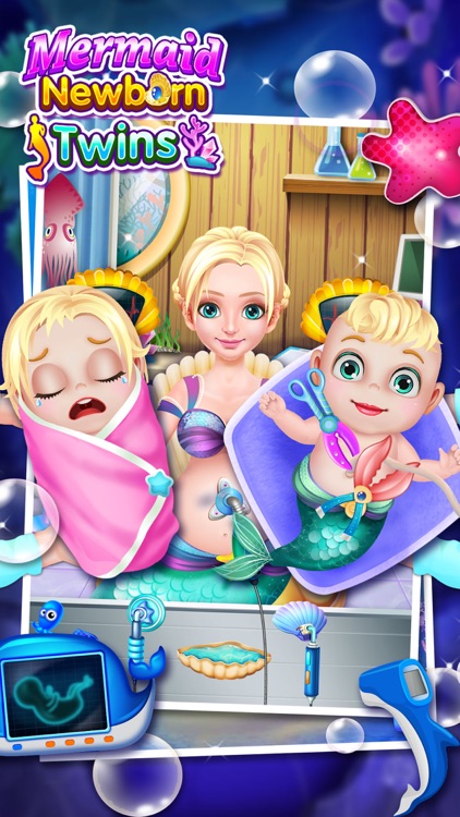 Mermaid Newborn Twins Baby Care - Free Girls Games