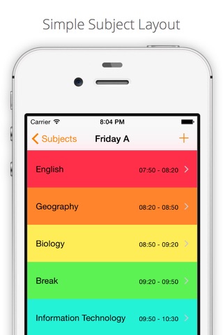 Subjects - School Timetable screenshot 3