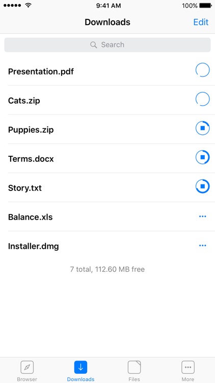 Browser and File Manager for Documents