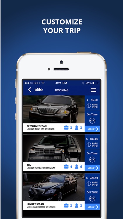 Elite Limousine App