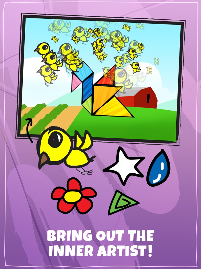 Kids Doodle  Discover Dance, Tangram Math Puzzle