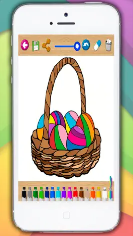 Game screenshot Painting Easter - coloring book eggs and rabbits hack