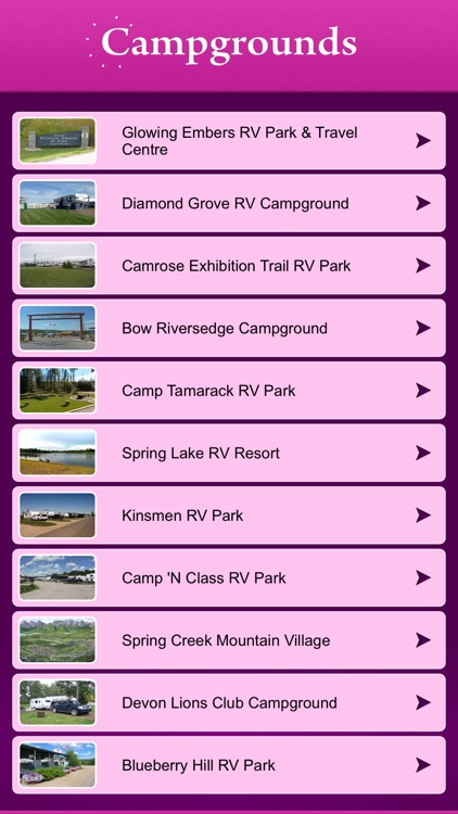 Alberta Campgrounds & RV Parks