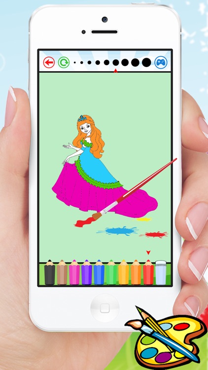 Princess Coloring Book for a Little Preschool Toddler Girls screenshot-4