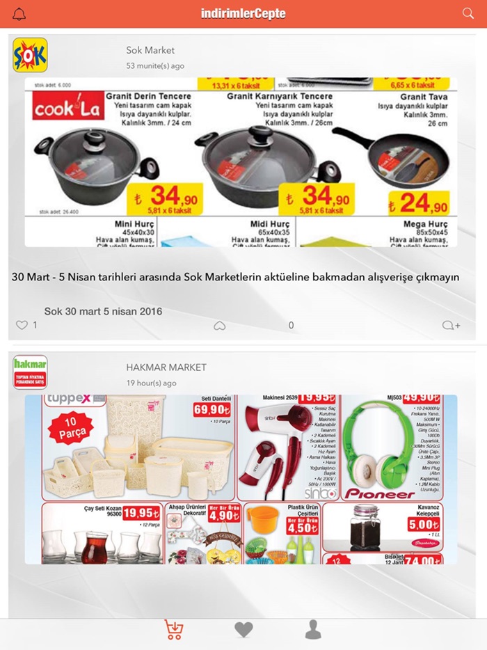 indirimlerCepte  Market Broşürleri