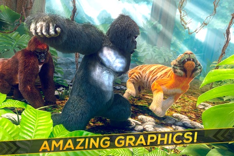 Gorilla Simulator 2016 | Monkey vs. Tiger Game For Free screenshot 3